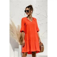$40  QINCAO Women V-Neck Summer Babydoll Dress