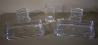 (G3) Hotel Collection Clear Plastic Bathroom Set
