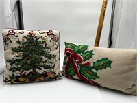 Vintage Christmas pillows (spode inspired)