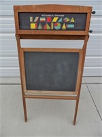 Child's Vintage Scrolling Slate Chalkboard