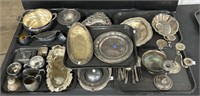 Large Collection of Silver-Plated Dinnerware.