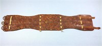 Antique Leather Circus Strongman's Lifting Belt