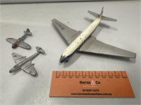 3 x DINKY TOY Metal Planes