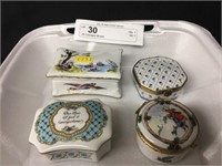 (4) Limoges Boxes