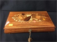 Italian Wooden Inlaid Music Box