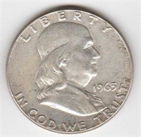 90% silver US Franklin Half Dollar