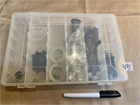 CLEAR CASE AND CONTENTS