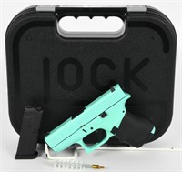 Glock 42 Tiffany Blue Semi Auto Pistol .380 ACP