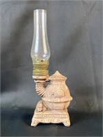 Potbelly Stove Motif Oil Lamp