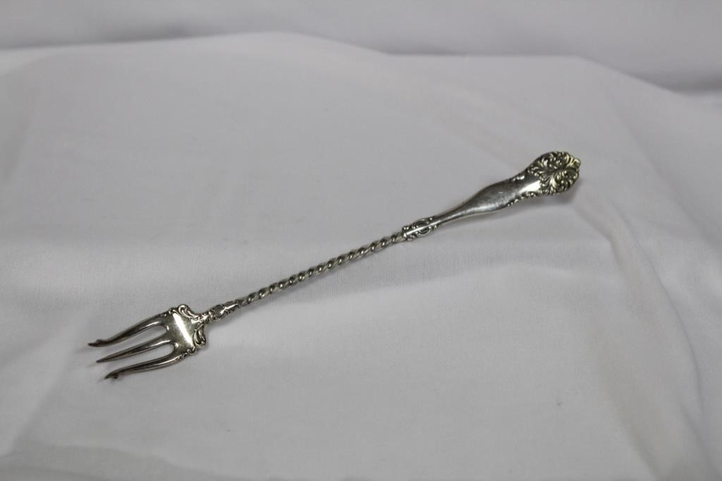 A Long Handle Silverplate Fork