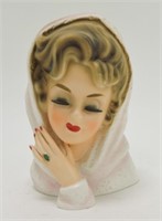Inarco lady head vase E-1904, 1964, 6 3/4"