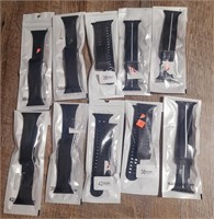 10 NEW Solid Silicone Smart Watch Band