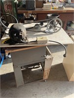 Rolling Cart w/ Meat Grinder and Motor