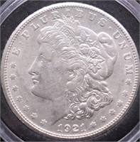 1921 MORGAN DOLLAR AU