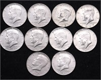 10 40 % SILVER HALF DOLLARS