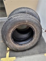 2x Trailer tires size 225/75 R15 (lots of tread)