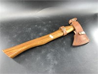 Wood Tomahawk with leather case