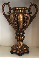 HEAVY DECORATIVE URN VASE