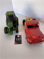 Vintage Plastic Toy Truck & John Deere Plastic...