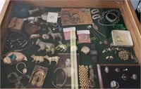 Showcase Lot Costume Jewelry, Sterling Silver,