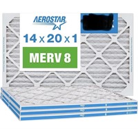 AEROSTAR 14X20X1IN MERV 8 PLEATED AIR FILTER PACK