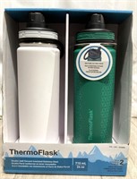 Thermoflask Double Wall Insulated Bottles 2 Pack