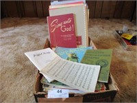 Box of music books