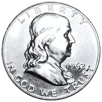 1962 Franklin Half Dollar GEM PROOF