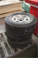 (3) 265/75R16 TIRES ON 6-BOLT RIMS