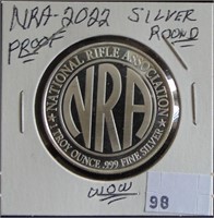 2022 NRA 1 Troy Oz. Silver .999