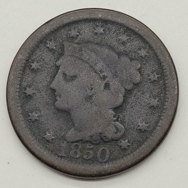 1850 LARGE CENT 13 STAR