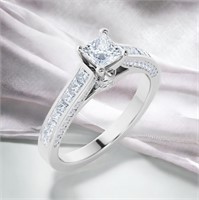 1ct princess cut diamond ring