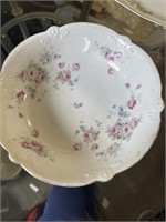 Rose pattern serving bowl..”Germany” on bottom