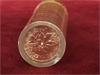 1963 Uncirculated Roll of 1¢ Canada Coins