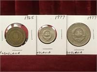1965 & 1977 Yugoslavia Coins