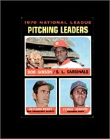 1971 Topps #70 Pitching Leaders EX+ MARKED