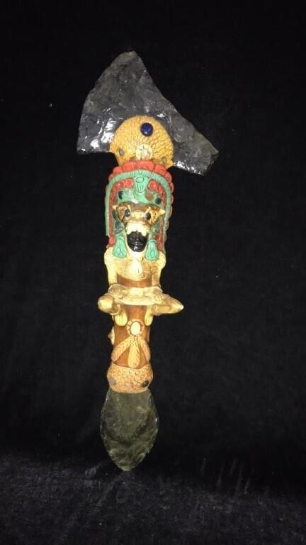 Aztec Ceremonial Axe / Knife (Replica)