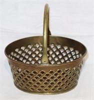 pierced brass basket