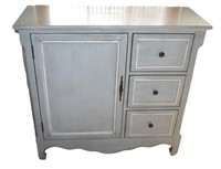 decorative grey cabinet 34.5"h x 36"w x 14"d
