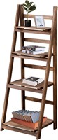 ECOMEX 4 Tier Wooden Ladder Shelf