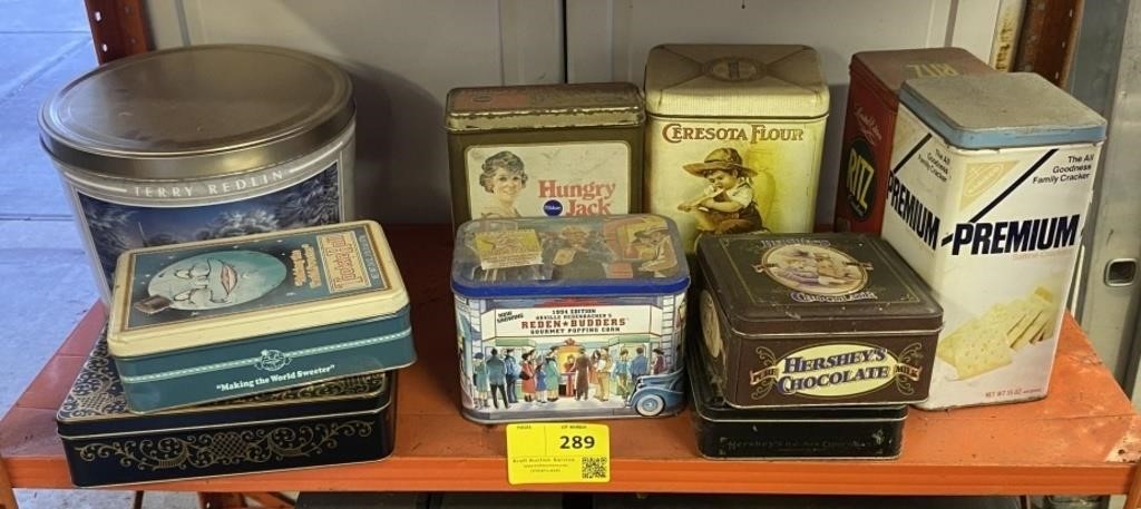 Shelf Contents: Assorted Reproduction Vintage