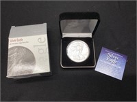 2020 Silver Eagle w/Box UNC