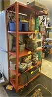 Metal Shelving Unit, 36x16x72in 
*contents of