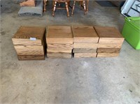 (16) 14inx14inx3.5in Wooden Stands