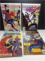 Lot of 4 Amazing Spider-Man comics boarded clean