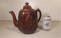 Vintage Ceramic Teapot "Rebekah At The Well"