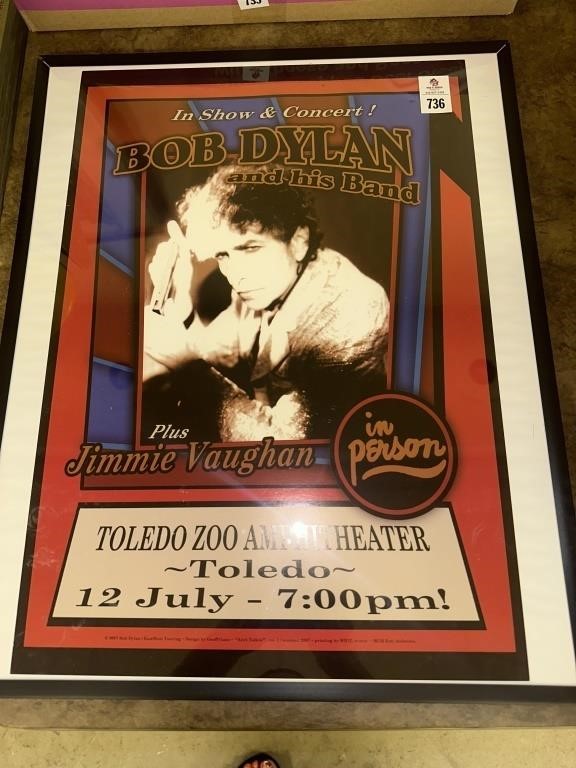 Bob Dylan concert poster