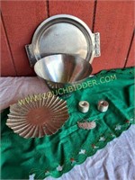 Oneida Stainless Steel Bowl, Tray and Other Items
