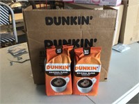 6 bags ground Dunkin’ Donuts coffee