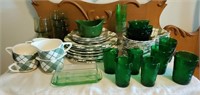Green Glass & Dishes, Ovenware Bowls (McCoy,